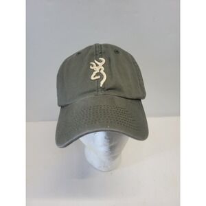 Browning Olive Green Buckmark Logo Baseball Cap Adjustable Dad Hat